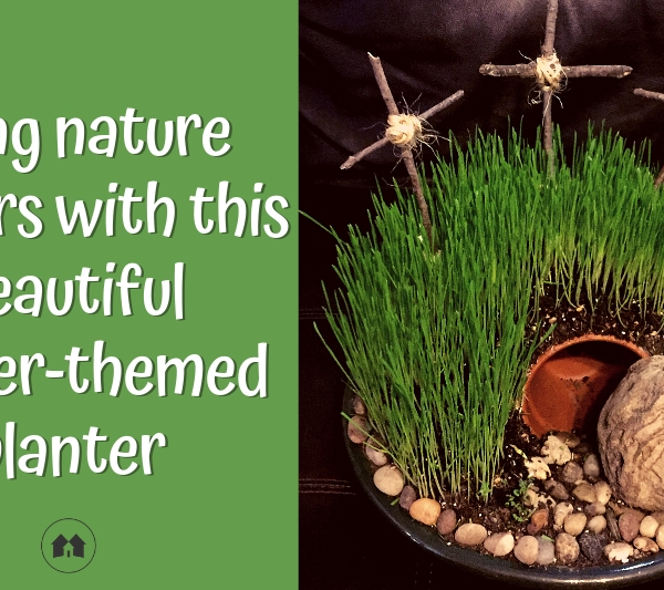 Easter craft centerpiece resurrection gardening plants
