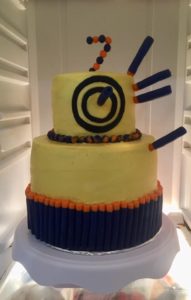 Nerf fun dart cake decorating creativity fondant