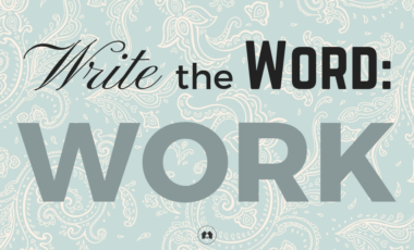 Write The Word Work scripture Bible journaling