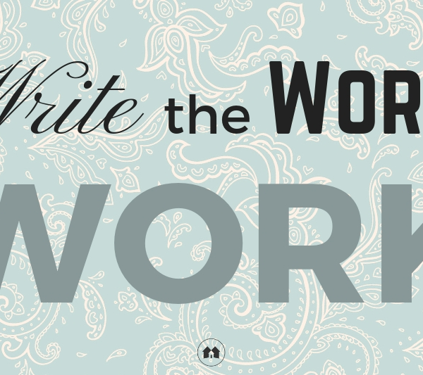 Write The Word Work scripture Bible journaling