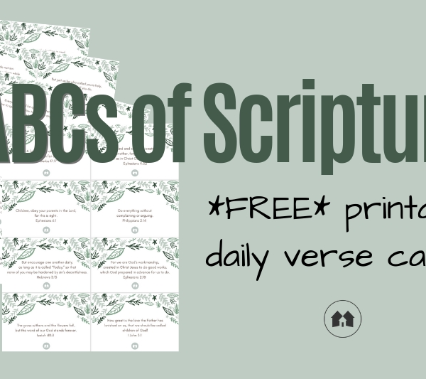 ABCs scripture Bible free printable cards