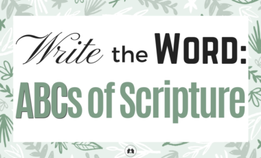 ABC scriptures scripture Bible verses journaling