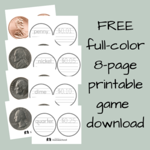 Free Printable Coin Sorting Game – A Reason For Homeschool
