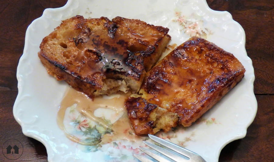 Pain Perdu french toast recipe breakfast homeschool homeschooling back to school
