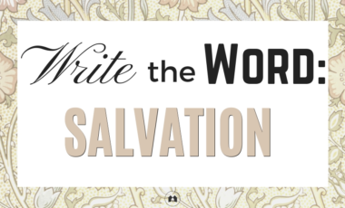 salvation Bible scripture journaling study homeschool homeschooling
