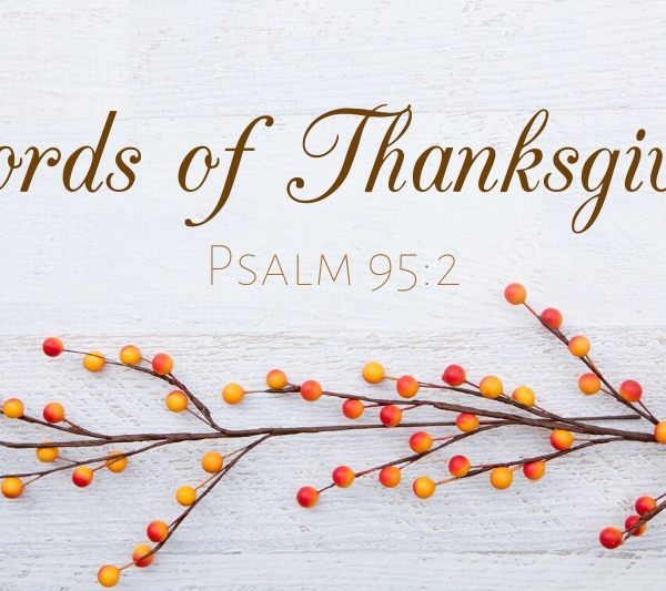 Thanksgiving Psalm 95:2