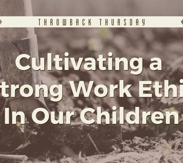 work ethic diligence entitlement selfishness materialism parenting homeschool homeschooling