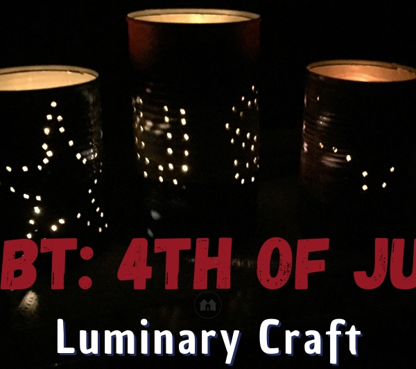 luminary craft DIY 4th of July Independence Day luminaries